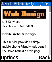 Mobile Website Screenshot